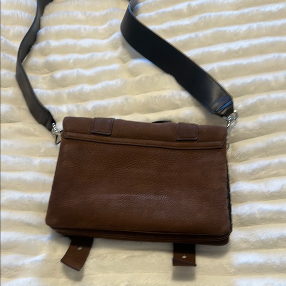 All Saints Brown and Black Crossbody Bag with Rustic Design - Picture 4 of 4